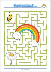 Seasons Mazes Printable themed Maze Worksheets for kids