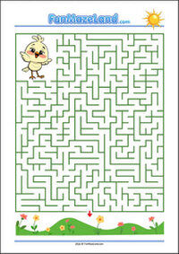 Free Printable Seasons Maze Worksheet for kids
