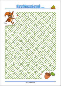Free Printable Seasons Maze Worksheet for kids