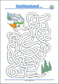 Free Printable Seasons Maze Worksheet for kids