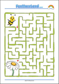 Free Printable Seasons Maze Worksheet for kids