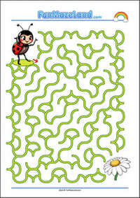 Free Printable Seasons Maze Worksheet for kids