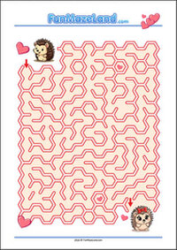 Printable Maze Worksheet for kids