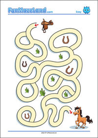 Free Printable Easy Path Maze