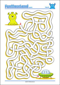 Maze Worksheet Free Printable Hard Path Maze