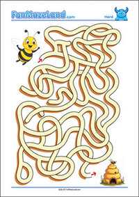 Maze Worksheet for Kids Free Printable Hard Path Maze