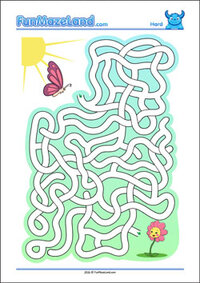 Maze Worksheet Free Printable Hard Path Maze