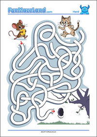 Maze Worksheet Free Printable Hard Path Maze