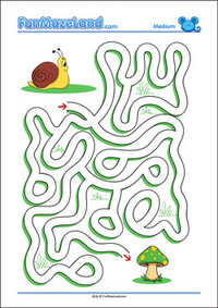 Free Printable Medium Path Maze