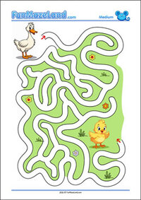 Free Printable Medium Path Maze