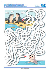 Free Printable Medium Path Maze