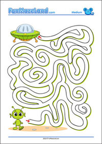 Free Printable Medium Path Maze
