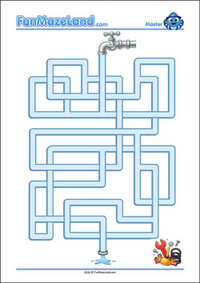 Free Printable Master Pipe Maze
