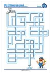 Free Printable Master Pipe Maze