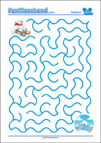 Free Printable Medium Wave Maze